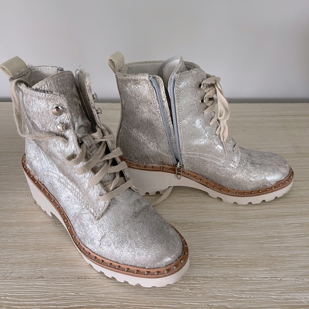 Dolce Vita silver booties
